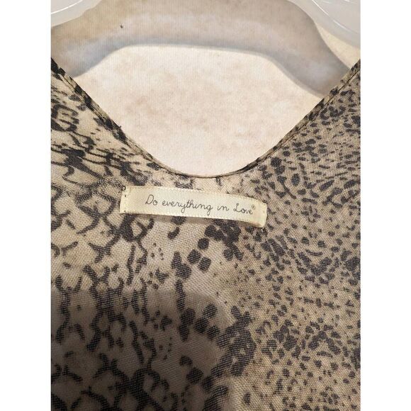 'Do everything in love' semi sheer cardigan one size - Picture 4 of 5